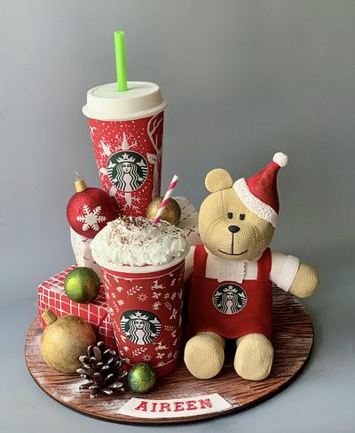 Starbuck in Christmas - Cake by Dsweetcakery