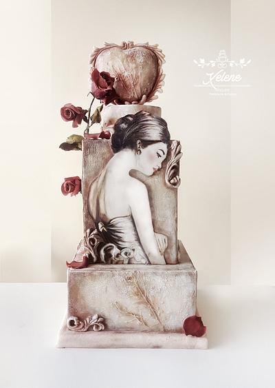 Corazón de piedra - Cake by Xelene Atelier