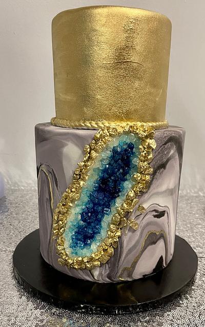 Marbled Geode cake - Cake by T Coleman