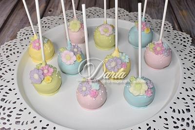 Floral pastel cakepops - Cake by Daria Albanese