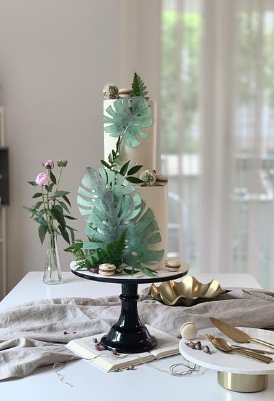 Monstera cake - Cake by SWEET architect