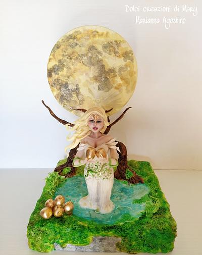 Goddess Idunn viking sugar challenge - Cake by Mary81