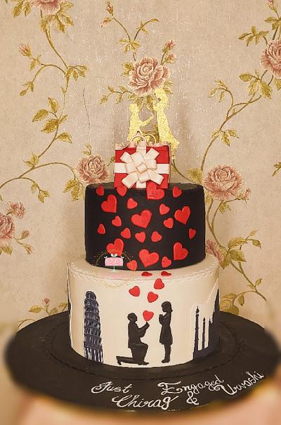 Engagement cake - Cake by Arti trivedi