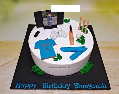 Cricket theme cake for kid - Cake by Sweet Mantra Homemade Customized Cakes Pune