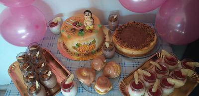  smaller candy bar and cake with hedgehog - Cake by Stanka