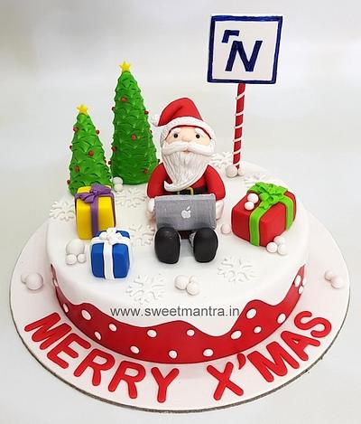 Christmas cake for Office - Cake by Sweet Mantra Homemade Customized Cakes Pune
