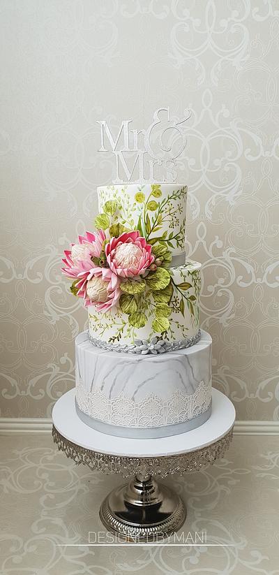 Wedding cake  - Cake by designed by mani
