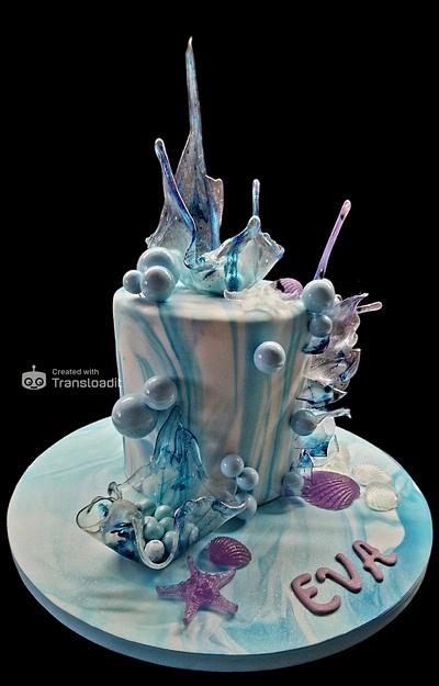 Isomalt sail marble cake - Cake by WhenEffieDecidedToBake