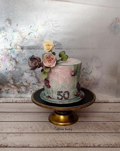 Birthday rose cake - Cake by SojkineTorty