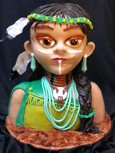 Indian girl - Cake by Moccadelights /Mona
