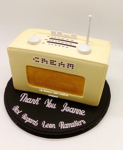 CREAM Radio Thank You Cake - Cake by Lily Blossom Cake Creations