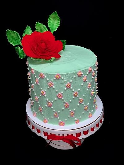 Rose Spring Cake - Cake by Sharp Sweets