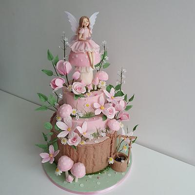 "Little Fairy's garden" cake - Cake by ginaraicu