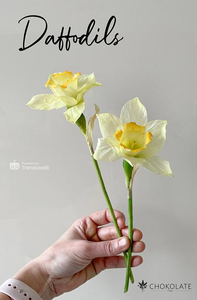 Edible Wafer Paper Flowers | DAFFODILS - Cake by ChokoLate Designs