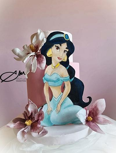 Jasmin and the flowers  - Cake by AntonellaMartini