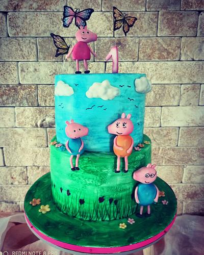 Peppa pig cake - Cake by Cakes_bytea