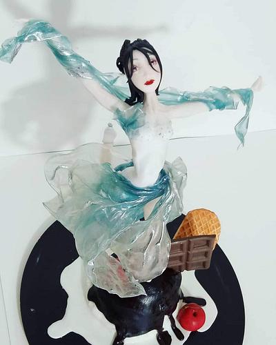 Ice cream skating  - Cake by MayBel's cakes