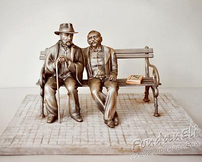 Monument to Pencho Slaveykov and Petko Slaveykov - Cake by FondanEli