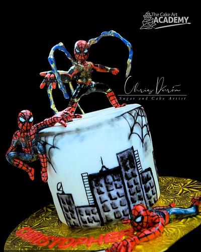 All Spidies Together - Cake by Chris Durón from thecakeart.academy