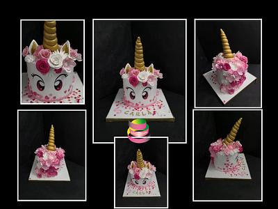 Flowery unicorn cake - Cake by Ruth - Gatoandcake