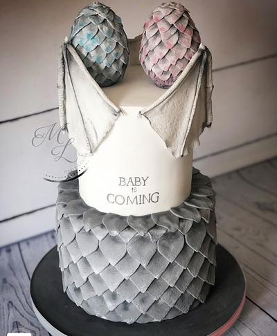 Game of thrones baby shower cake  - Cake by Maria-Louise Cakes