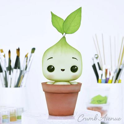 Baby Plant Cake Topper - Cake by Crumb Avenue