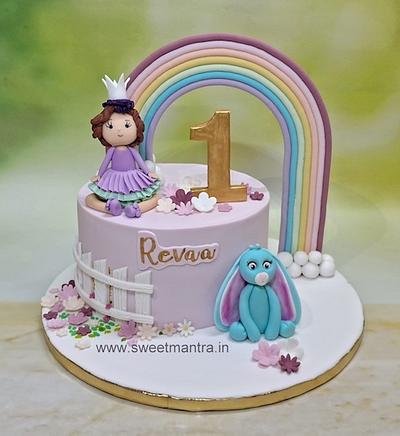 1st Birthday Rainbow cake - Cake by Sweet Mantra Homemade Customized Cakes Pune