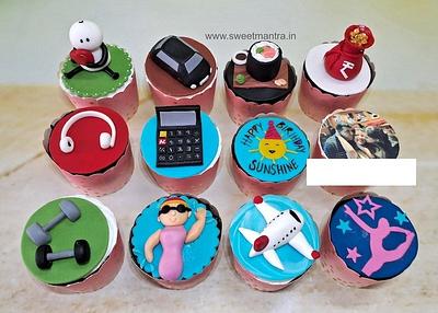 Customised cupcakes for niece - Cake by Sweet Mantra Homemade Customized Cakes Pune