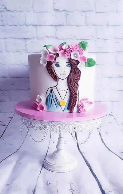 Birthday cake paint cake - Cake by Fofaa22