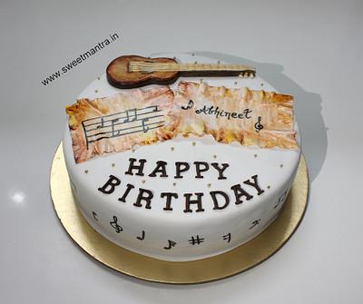 Guitar and Music cake - Cake by Sweet Mantra Homemade Customized Cakes Pune