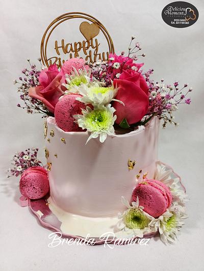 Cake floral  - Cake by Deliciousmomentscake