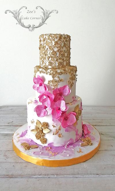 Wedding Cake  - Cake by Zaafirah Adams  - Zee's Cake Corner 