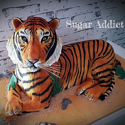 tiger - Cake by Sugar Addict by Alexandra Alifakioti