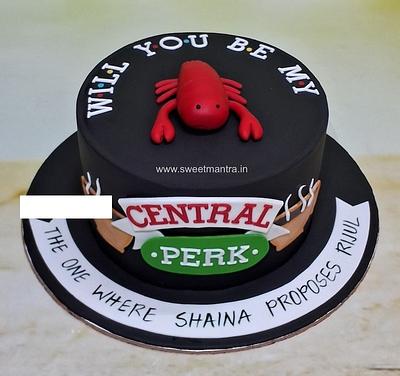 FRIENDS theme Proposal cake - Cake by Sweet Mantra Homemade Customized Cakes Pune
