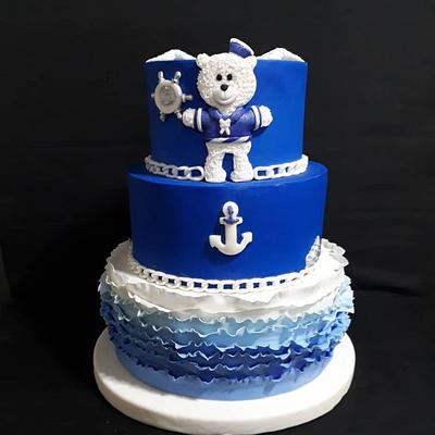 Blue Bear - Cake by Analía Martínez