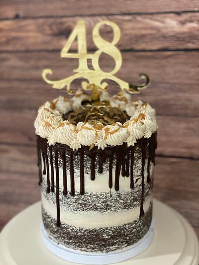 48th Anniversary Cake - Cake by Eicie Does It Custom Cakes