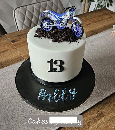 Dirt Bike Cake  - Cake by Kathy 