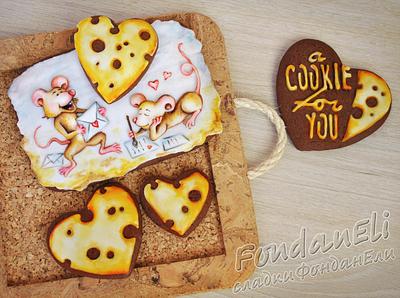 Mouses in Love - St. Valentine's Day - Cake by FondanEli
