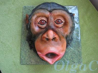Chimpanzee - Cake by OlgaC