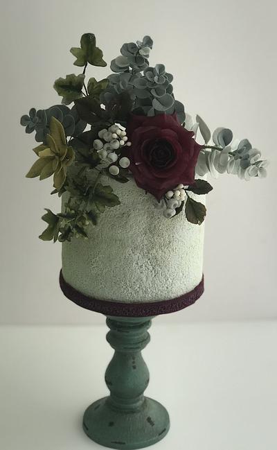foliage and rose - Cake by Griselda de Pedro