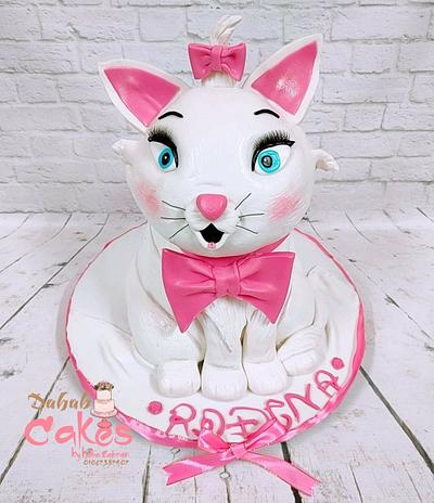 3d Marie cat cake  - Cake by HebaZahran