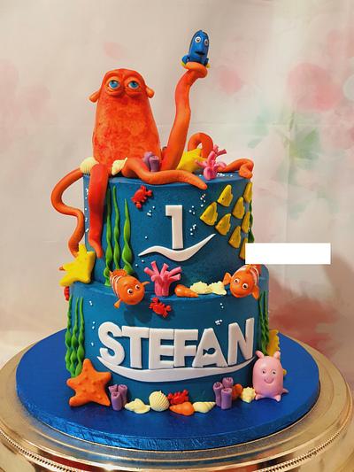 Finding Nemo birthday cake - Cake by ClaudiaSugarSweet