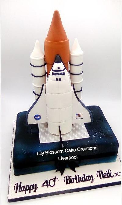 Atlantis Space Shuttle - Cake by Lily Blossom Cake Creations