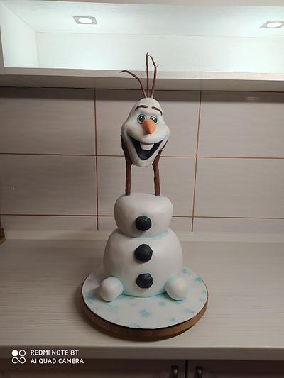 3d Olaf cake - Cake by Tortalie
