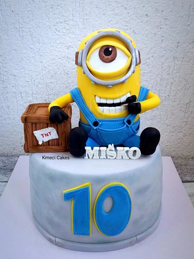 Minion cake - Cake by Kmeci Cakes 