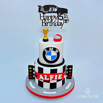 Racing Themed Cake - Cake by Acakeonlife