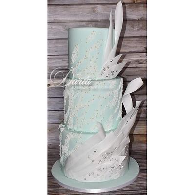 Tiffany and pearls cake - Cake by Daria Albanese