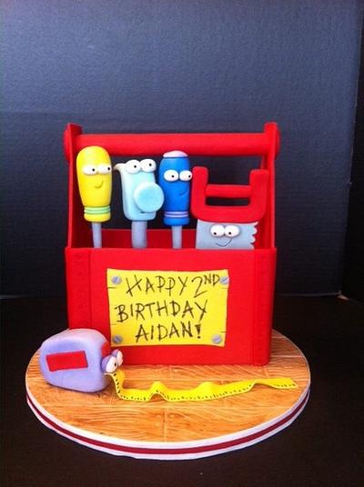 Handy manny Toolbox cake - Cake by Woodcakes