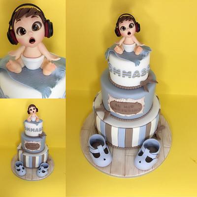 Baptism in music  - Cake by GolosArte 