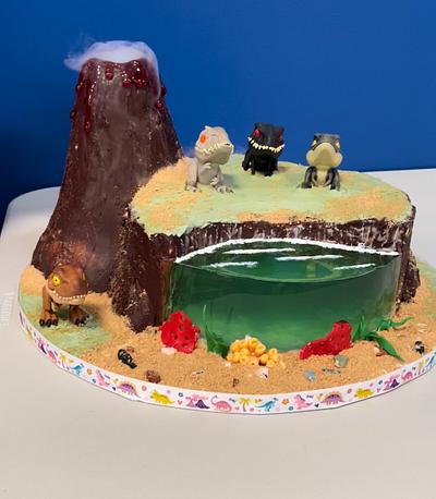 Dinosaur Island - Cake by Laurie